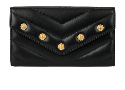 Chanel V-Stitch Long Wallet, front view